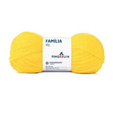 Imagem de La Familia Pingouin Novelo com 106 Metros, Amarelo Plus 1286