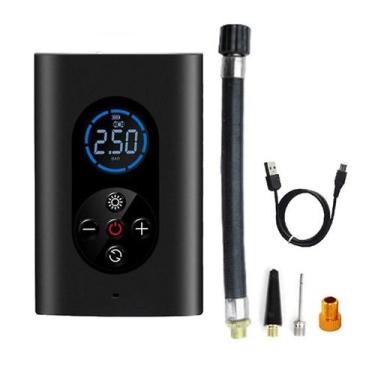Imagem de Compressor de Ar Portátil para Pneus de Bicicleta Digital - King