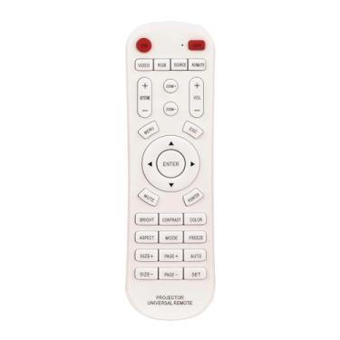 Imagem de ROLLGAN Controle remoto universal substituído para VIVITEK BENQ PROMTHEAN Sanyo Panasonic FUJITSU Toshiba Sharp Seiki RICOH ACTO OPTOMA Mitsubishi e pson maioria dos projetores.