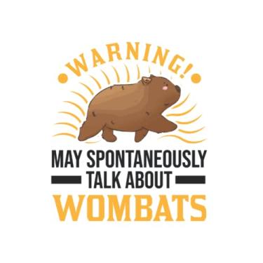 Imagem de Wombat Notebook: May Spontaneously Talk About Wombats / 6x9 Inches / 120 graph Sites