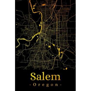 Imagem de Salem Oregon: Your city, your region, your home! | Composition Notebook 6x9 lined 120 pages