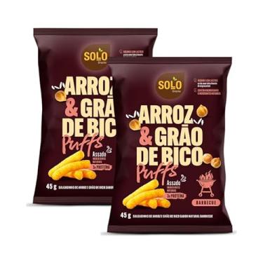 Imagem de Kit 2X: Snack Puffs Arroz e Grão de Bico Barbecue Solo Snacks 45g
