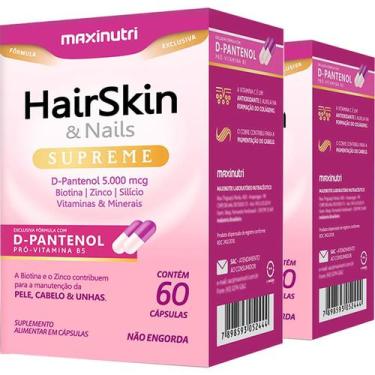 Imagem de Kit 2 D Pantenol Biotina Zinco Silício Vitaminas e Minerais HairSkin e