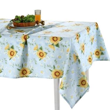 Imagem de Toalha de Mesa Clean Margaridas Limpa Fácil 8 Lugares Dohler - Döhler
