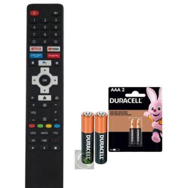 Imagem de Controle Remoto compatível TV PHILCO PTV50G10AG11SK + pilhas duracell 