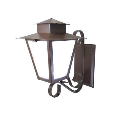 Imagem de Arandela Colonial Quadrada L5B Marrom - Ideal Iluminação