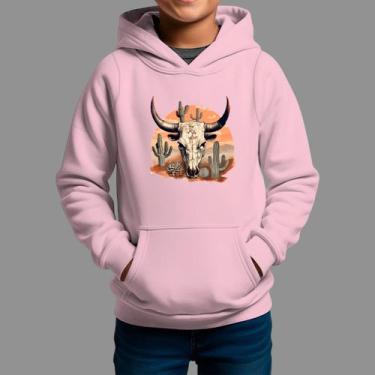 Imagem de Moletom Canguru Infantil Basico Casual Tecido Macio Cabeça Boi - RodLi