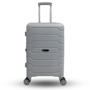 Imagem de Mala De Viagem Bordo Polipropileno Cadeado FLAT Rodas 360 - Sonatta, C