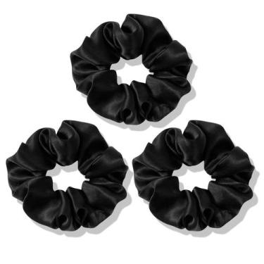 Imagem de Scrunchies de Seda OLESILK - Pacote com 3 - 100% Seda de Amora para Do