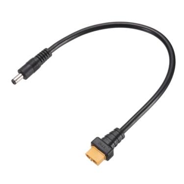 Imagem de MECCANIXITY Cabo adaptador XT60, XT60 fêmea para DC5525 macho 5,5 x 2,5 mm cabo conector para estação de energia portátil, painel solar, gerador de energia solar