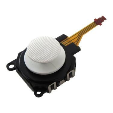 Imagem de Joystick analógico de console branco atualizado 2024 com tampa para Sony PSP 3000 3001