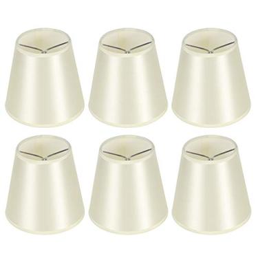 Imagem de Conjunto de sombras de lâmpada pequena de qanyegn, tons de lustre, clipe na tonalidade da lâmpada para lustre de lustre de mesa de quarto de casa