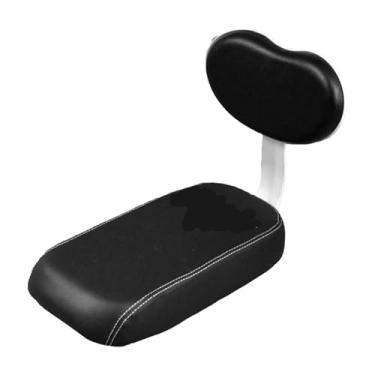 Imagem de Pegciuho Bicicleta Caso traseiro de almofada de bicicleta de bicicleta com almofada de assento de bicicleta para trás para ciclismo, Totalmente Preto