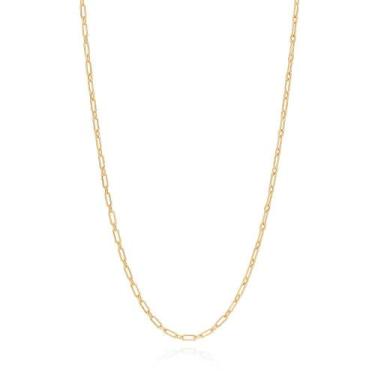 Imagem de Cordão Formato De Elo Cadeado Lixado Rommanel 332324 532324, 70, Doura