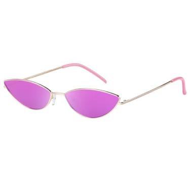 Imagem de Óculos de sol vintage fashion moderno moderno estiloso para mulheres com proteção UV400 W019 da DUCO, Gold Frame Revo Purple Lens, common