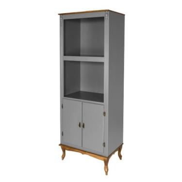 Imagem de Torre Quente Luiz XV Arizona - Meyer Móveis, Cinza Laca com Imbuia Gla