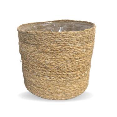 Imagem de Vaso Stef Natural 14x13cm Fibra Natural - TER STEEGE , PALHA