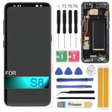 Imagem de Substituição de tela LCD para Samsung Galaxy S8 G950 G950FD G950A G950F G950P G950R4 14.7 cm Display LCD Touch Screen Digitalizador com moldura de ferramentas de reparo