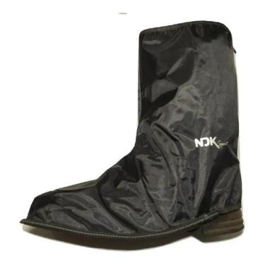 Imagem de Polaina Bota De Chuva Galocha Motoqueiro/Motoboy Impermeavel Meia sola