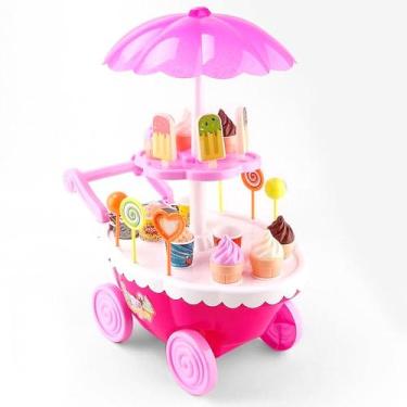 Imagem de Carrinho Infantil de Sorvete com Som Luz Montar e Adesivar - Spider