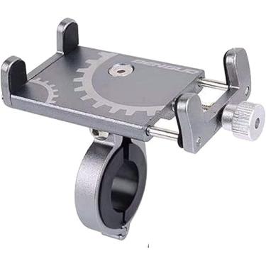 Imagem de Suporte Universal para Celular e GPS, Alumínio, Articulado 360°, para Guidão de Bicicleta e Moto