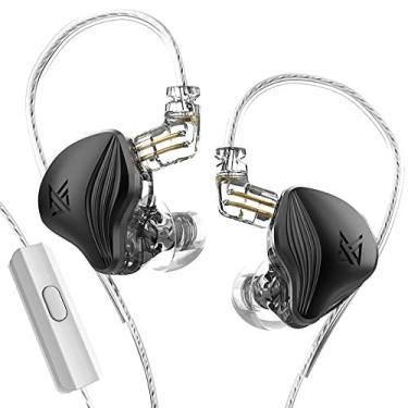 Imagem de Kz zex Earbuds 1 eletrostático + 1 fone de ouvido dinâmico no fone de ouvido monitor de ouvido com cabos destacáveis adequados para engenheiro de áudi