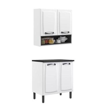 Imagem de Paneleiro Itatiaia Em Aço Branco Portas Nicho