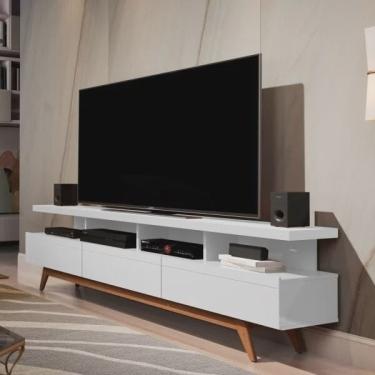 Imagem de Rack para TV até 72 Polegadas 3 Gavetas Vivare Wood Giga Móveis