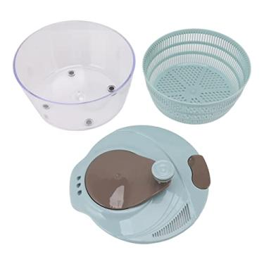 Imagem de Salada Spinner Spinner Spinner Secador de vegetais Rotatável lavadora de frutas lavadora de frutas tempo economizando mistura rápida para cozinha 3pcs (Blå)