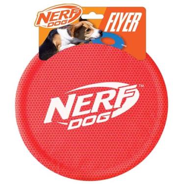 Imagem de Disco de brinquedo para cães Nerf Dog, resistente à água, para cães de tamanho médio/grande, vermelho
