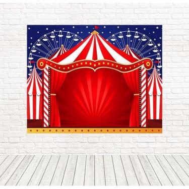 Imagem de Painel Retangular Tecido 3D Circo 2,00 X 1,50 Frt-5257