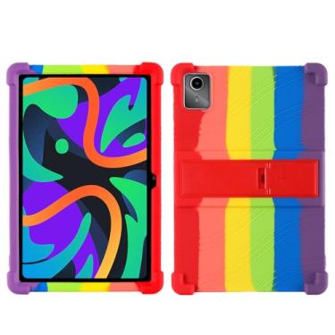 Imagem de QYiiD Capa para Lenovo Tab M11/Tab K11 LTE 11 polegadas 2024 TB330FU, capa protetora de silicone leve à prova de choque macio para crianças para Lenovo K11/Xiaoxin Pad 2024, colorida