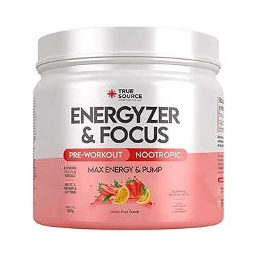 Imagem de Pré Treino Energyzer & Focus - Sabor Fruit Punch 360g - True Source - 