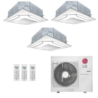 Imagem de Ar-Condicionado Multi Split Inverter LG 48.000 (3x Evap Cassete 4 Vias 18.000) Quente/Frio 220V