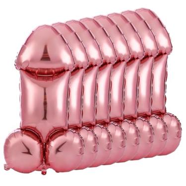 Imagem de WGXX 8 Pcs Bachelorette Iridescent Balloons Set - Unique Bridal Shower Decor, Funny Gag Gift for Bachelorette Party And Engagement (Champagne Color)