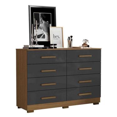 Imagem de Cômoda 8 Gavetas 2014148 Atacama Grafite - Aramóveis