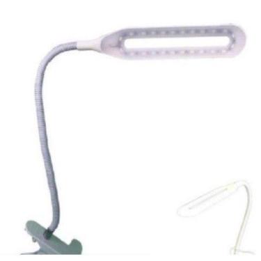 Imagem de Luminária De Mesa Com Garra Manicure Maquiagem Leitura Usb - oem, Bran