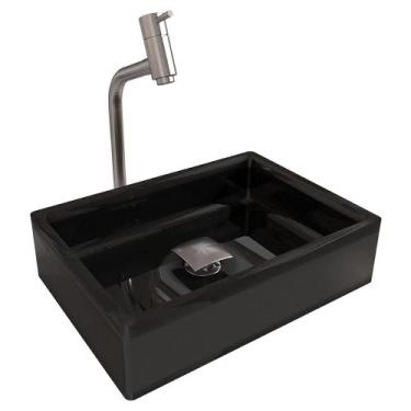 Imagem de Cuba Pia Banheiro Torino Torneira DL08 Valvula Inox Click - Loja DoceL