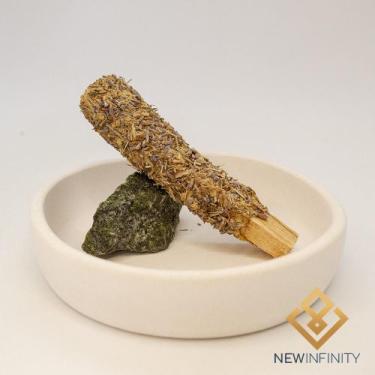 Imagem de Suporte para Defumador Palo Santo de Serpentinita Pedra Natural - New 