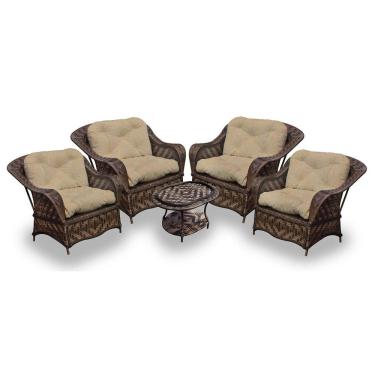 Imagem de Conj de 4 Poltronas + 1 Mesa Centro Duna