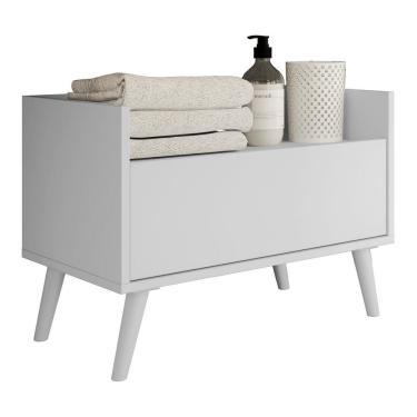Imagem de Gabinete De Banheiro Retrô 60 Cm Fg3624 Branco
