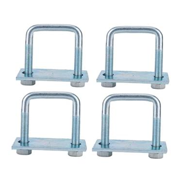 Imagem de Amagogo 4 peças de grampos de parafuso em U, grampos de mola de lâmina, peças de reparo resistentes, hardware multifuncional para serviço pesado para, 6.67 X 10.5 Cm