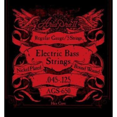 Imagem de Encordoamento Baixo 5 Cordas Escala .045 Ags650 Aria Pro Ii