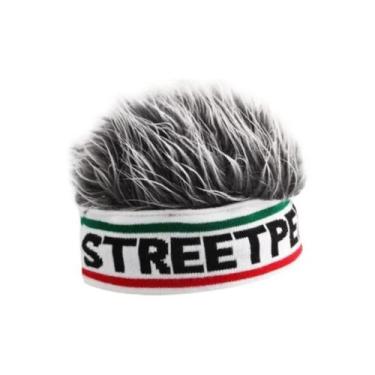 Imagem de Gorro De Malha Com Peruca De Cabelo Chapéu De Malha Elastic - Other