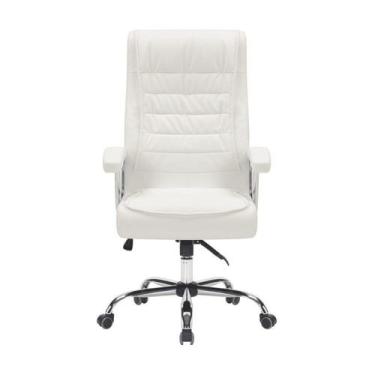 Imagem de Cadeira Escritório Presidente Estofada material sintético Mola Ensacad