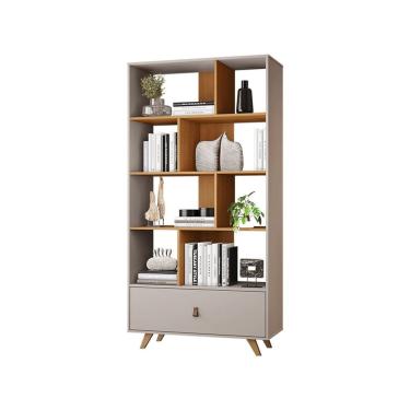 Imagem de Estante Livreiro Giga JCM Móveis Cinamomo/Off