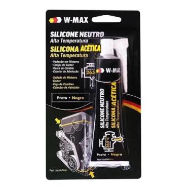 Imagem de Silicone Neutro Alta temperatura W-Max - Preto - Wurth