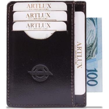 Imagem de Porta Cartão Couro Artlux 924, CAFE