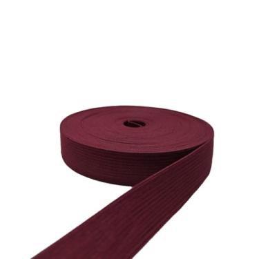 Imagem de FAYADA Faixa elástica 3/4" x 10Y, cordão elástico trançado dobrável para costurar máscaras, faixas de cabelo, shorts de cintura, perucas, pulseiras, punhos de edredom, projetos de artesanato DIY