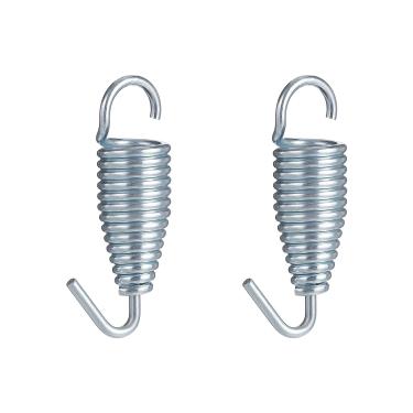 Imagem de CCYODECO Kit de suspensão de rede com 2 unidades, mola giratória, gancho de suspensão de varanda para saco de areia, sacos de pancada, cadeira suspensa, assento de balanço, capacidade de 113 kg